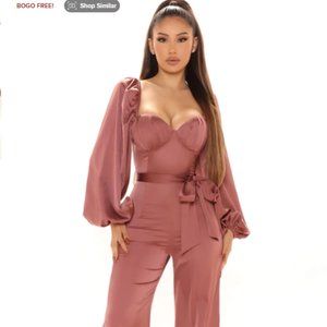 Fashion Nova Jumpsuit- Mauve